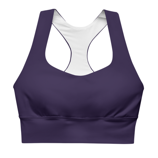 Deep purple sports bra