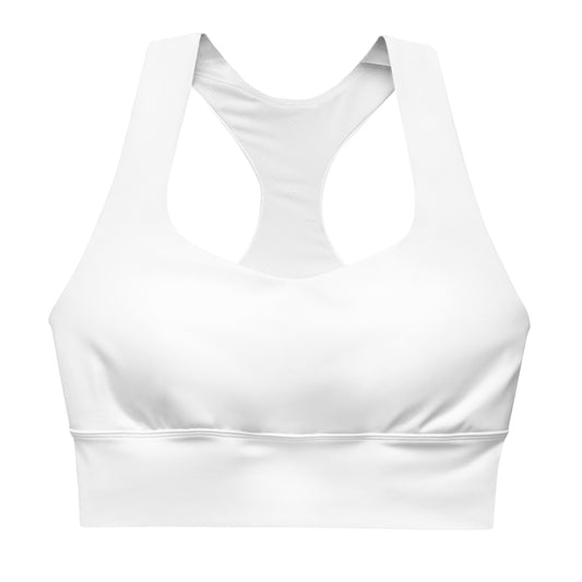 Longline sports bra (white)