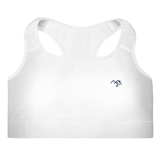 Padded Sports Bra (White)