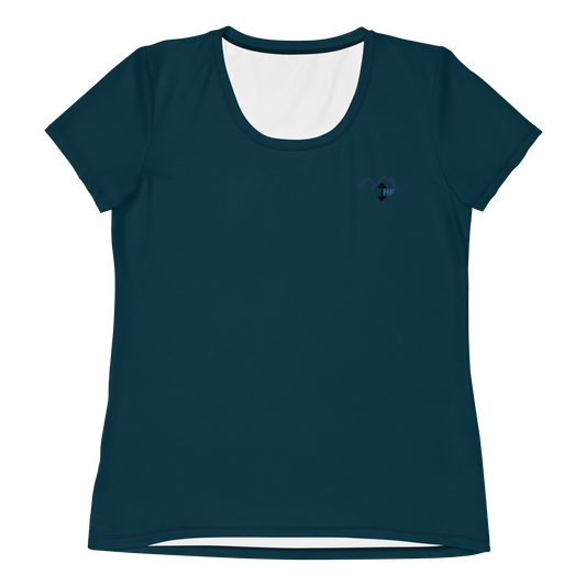 Deep Blue Women's Athletic T-shirt